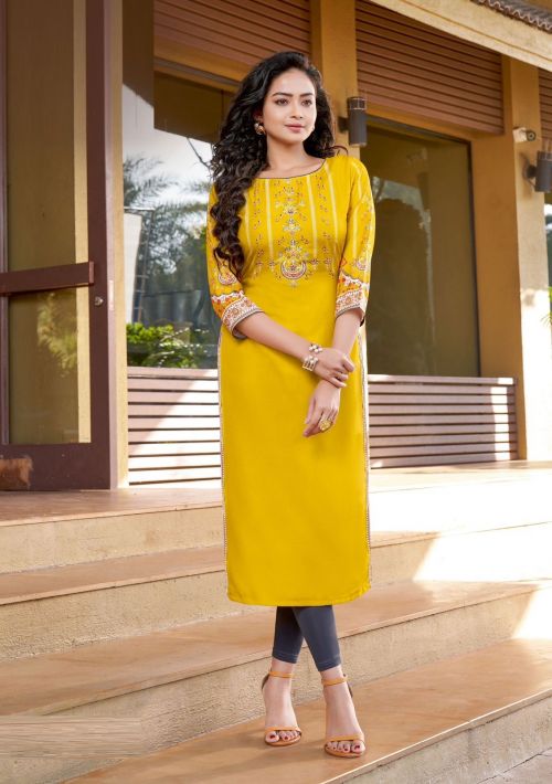 Mittoo Rihana Vol 2 Casual Handwork Rayon Kurti