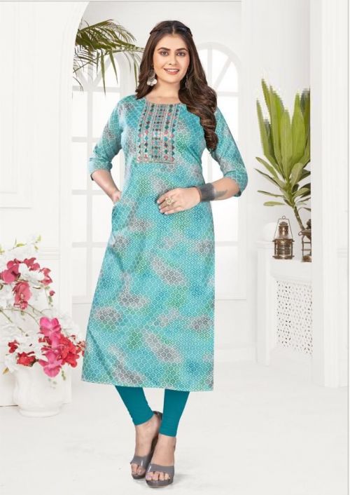 Mayra Jhuli Combo A Casual Wear Straight Kurti