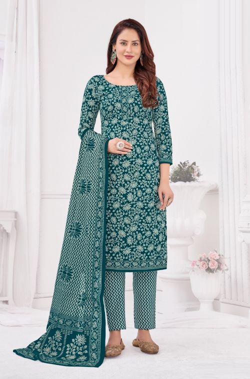 Madhav Pari Traditional Vol 1 Readymade Prinetd Cotton suit