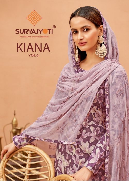 Suryajyoti Kiana Vol 2 Printed Designer Cotton Dress Material Collection