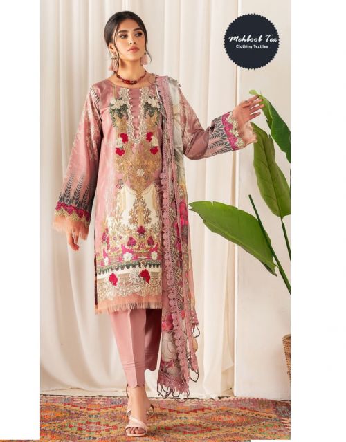 Mehboob Tex Ayzel Firdous 7773 Designer Cotton Dupatta Collection