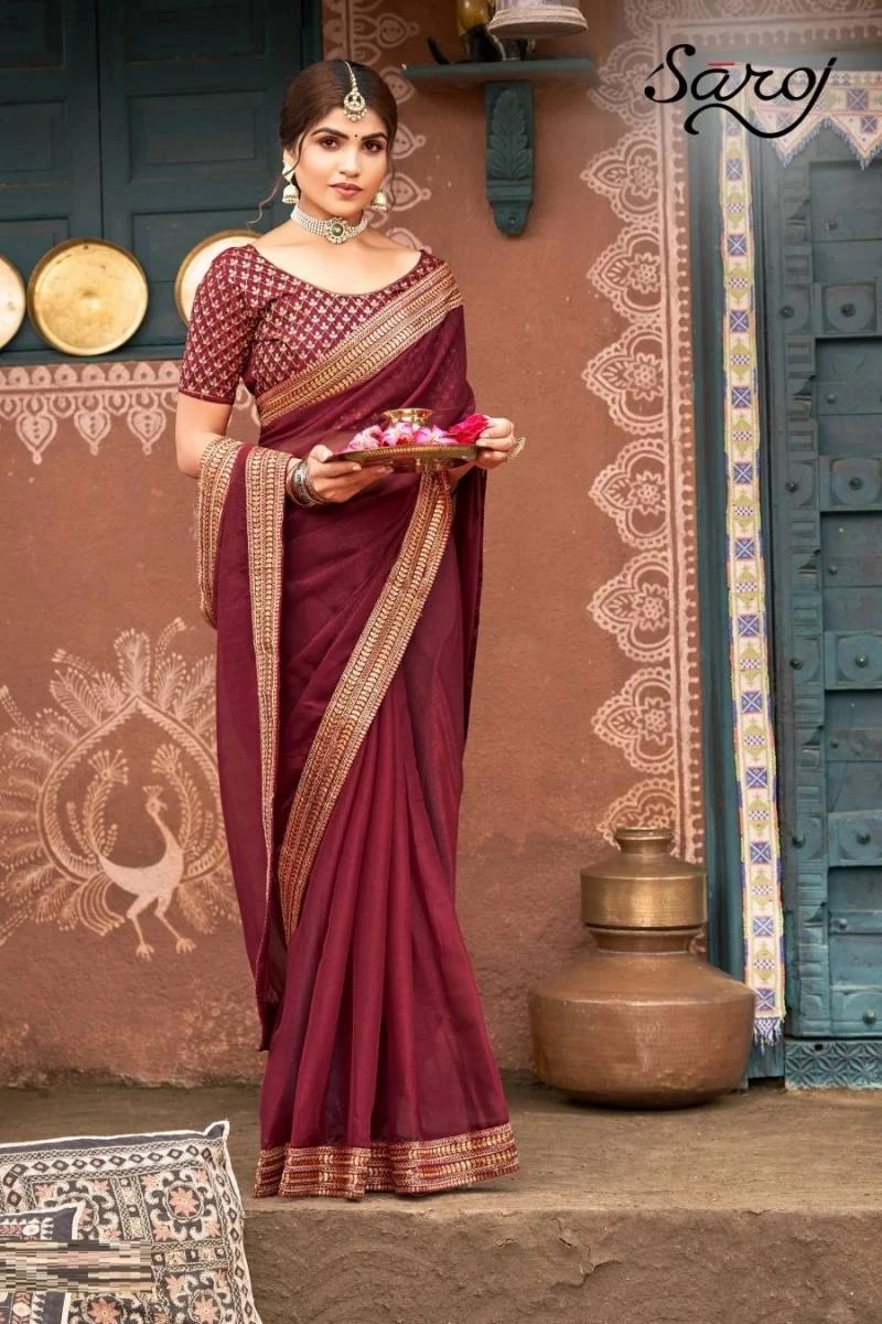 Saroj Fionaa Fancy Chiffon Saree Collection