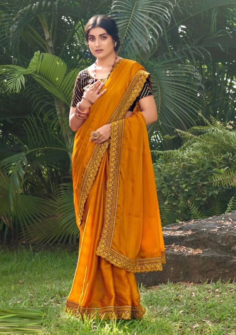 Saroj Jashaan Heavy Lace Border Fancy Saree Collection