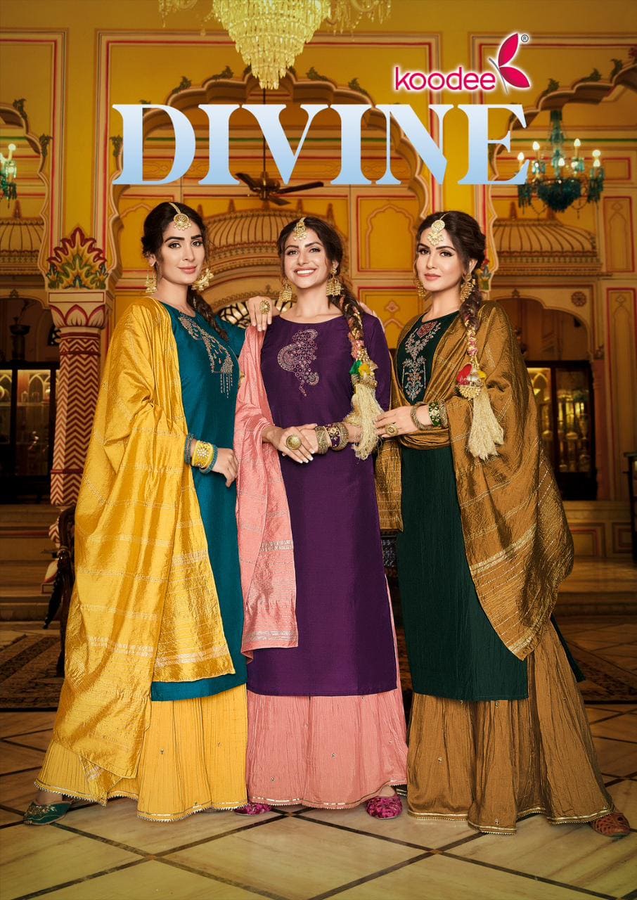Koodee Devine 1 Designer Kurti Sharara With Duppata Sets