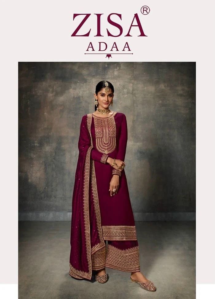 Zisa Adda Embroidery Designer Salwar Kameez Wholesale