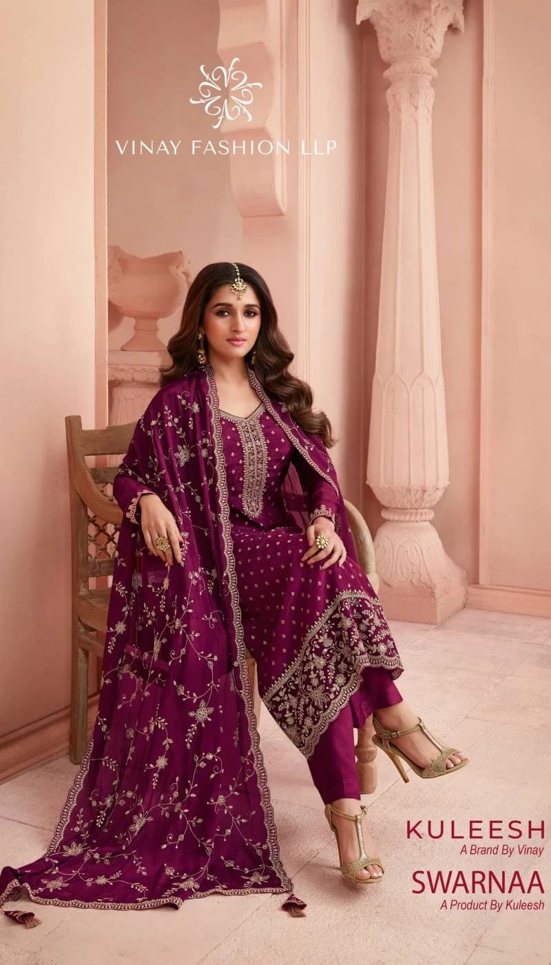 Vinay Kuleesha Swarnaa Jacquard Designer Salwar Kameez