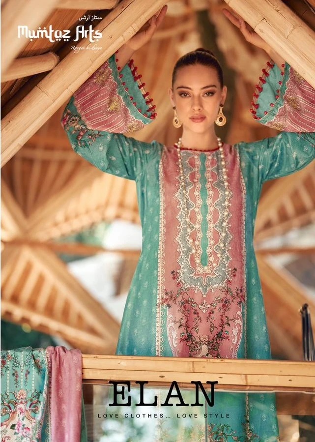 Mumtaz Elan Pashmina Designer Dress Material Collection