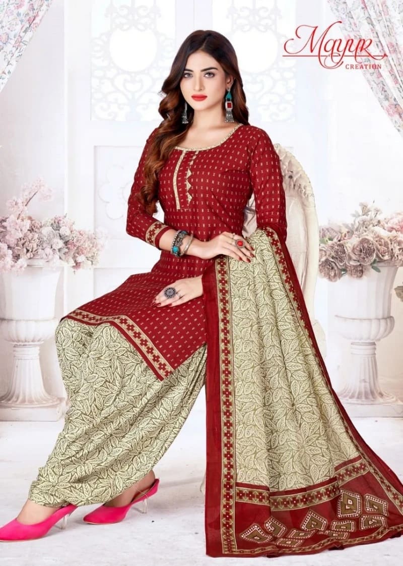 Mayur Traditional Vol 3 Cotton Patiyala Dress Material Wholesale Collection