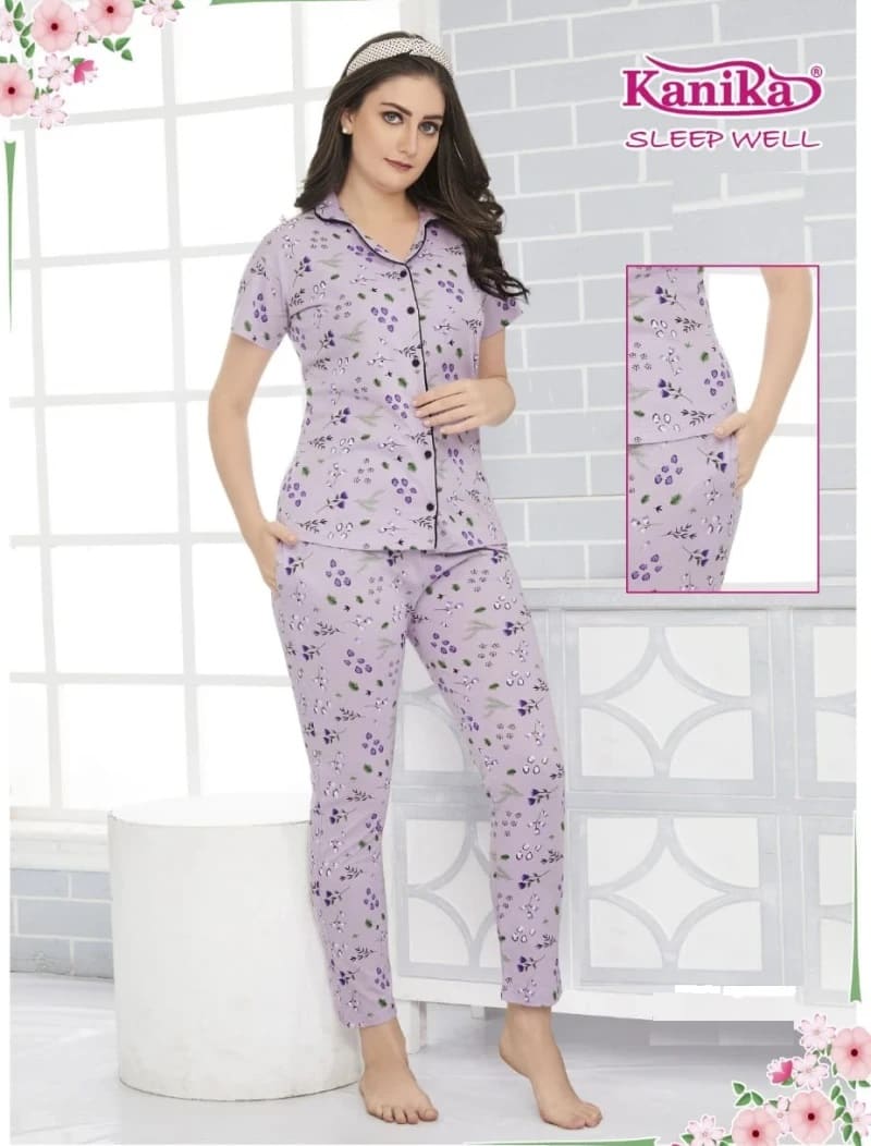Kanika Sleep Well 601 Hosiery Cotton Trendy Night Suits Collection