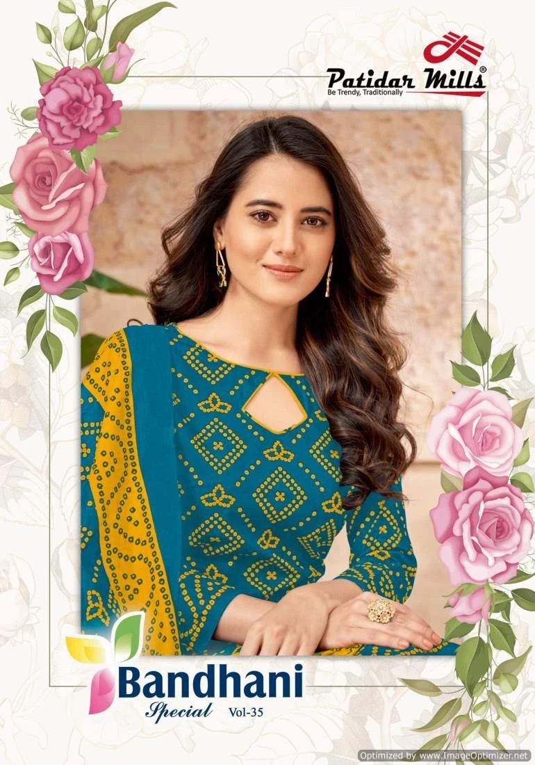Patidar Mills Bandhani Special Vol 35 Printed Dress Material