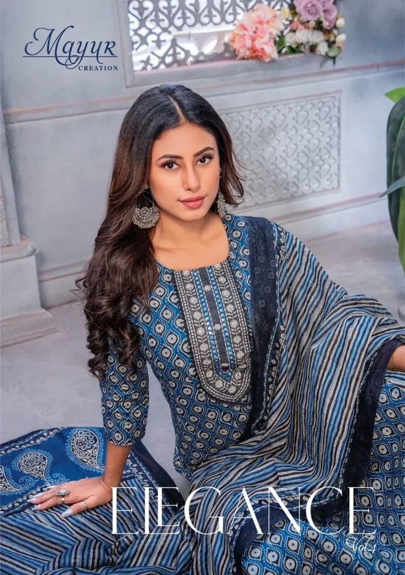 Mayur Elegance Vol 4 Cotton Printed Readymade Dress Collection