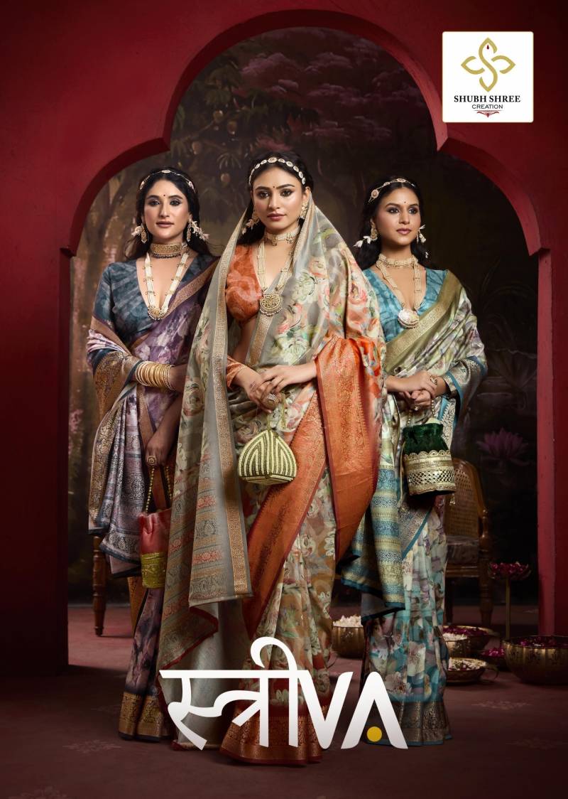 Shubh Streeva Silk Printed Saree Collection