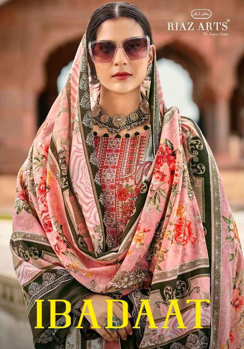 Riaz Arts Ibadaat 24001 Series Printed Dress Material Collection