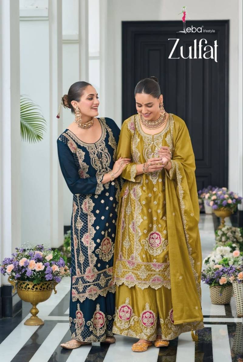 Eba Zulfat Chinon Designer Ready Made Suits Collection