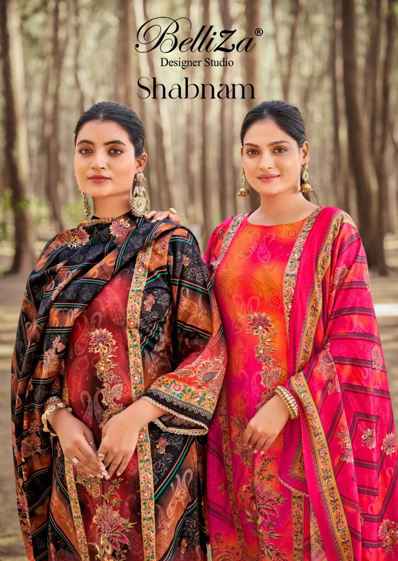 Belliza Shabnam Digital Printed Dress Material Collection