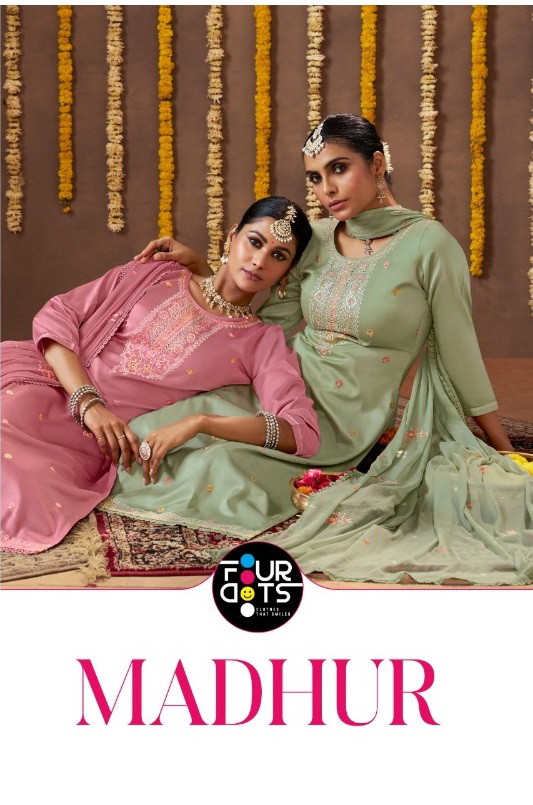 Four Dots Madhur Jam Cotton Designer Dress Material