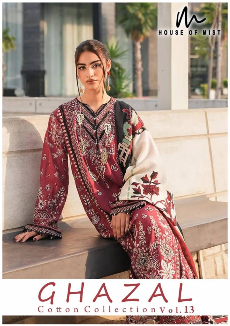 House Of Mist Ghazal Vol 13 Soft Cotton Dress Material Collection