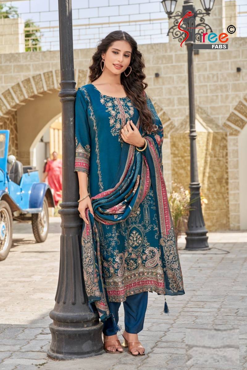 Shree Kt 246 Viscose Maslin Designer Salwar Suits Collection
