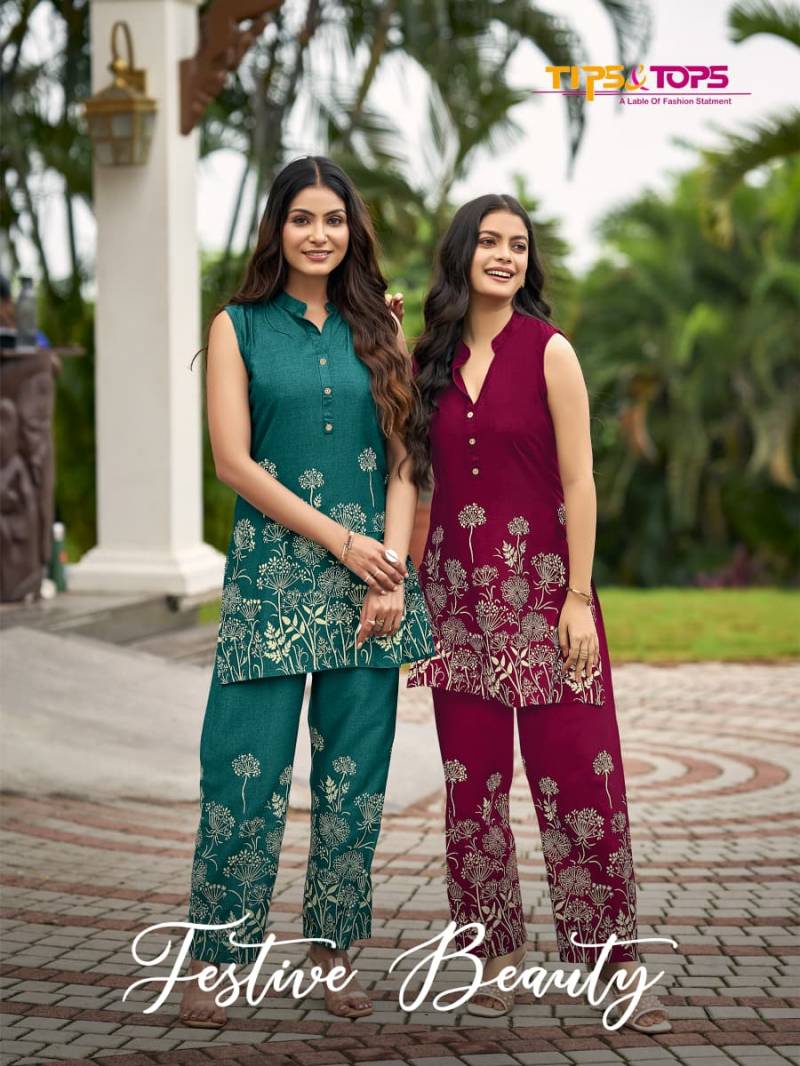Tips And Top Festive Beauty Designer Co Ord Collection