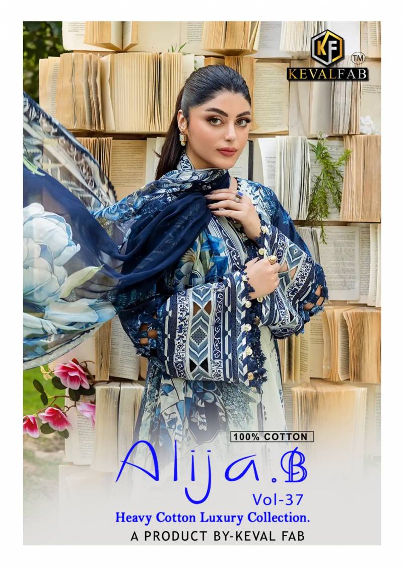 Keval Alija B Vol 37 Heavy Cotton Dress Material Collection