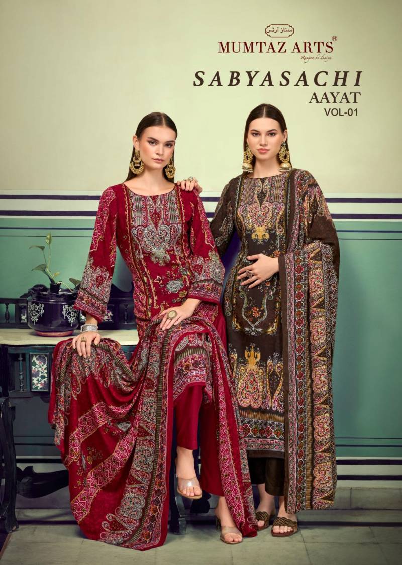 Mumtaz Sabyasachi Aayat Vol 1 Printed Dress Material Collection