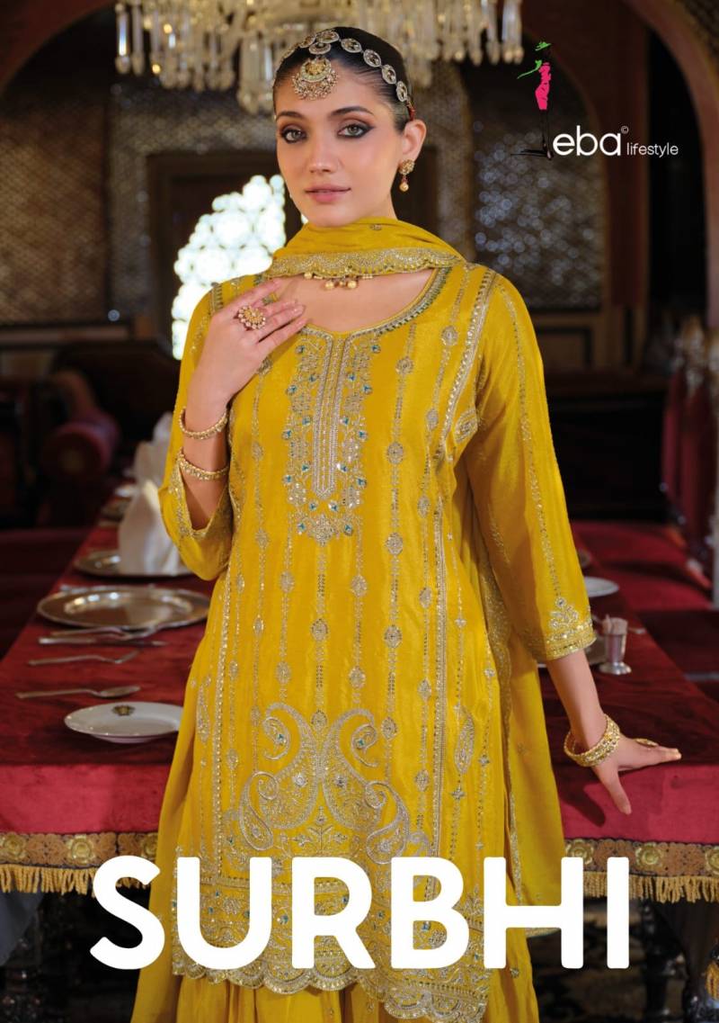 Eba Surbhi Embroidery Worked Readymade Suits Collection