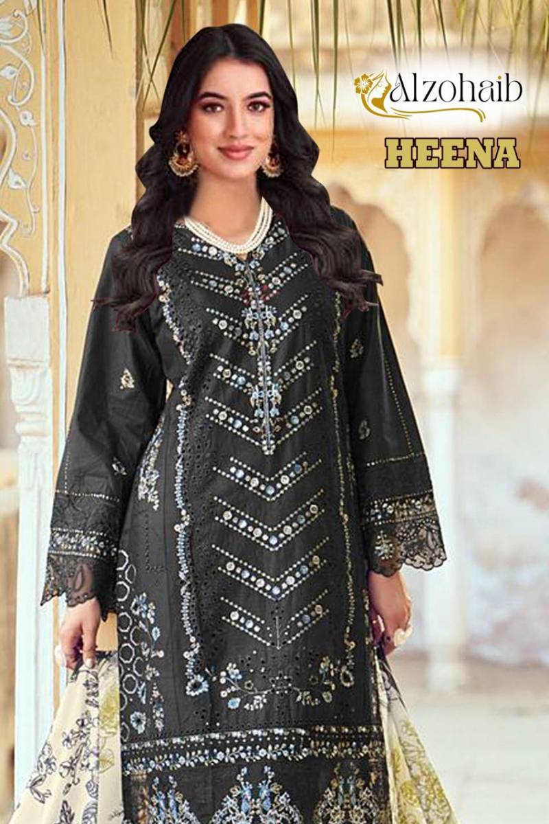 Alzohaib Az Heena 1326 To 1327 Cotton Dress Material Collection