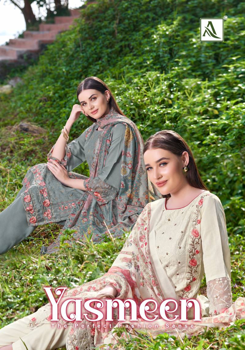 Alok Yasmeen Viscose Silk Designer Pakistani Dress Material Collection