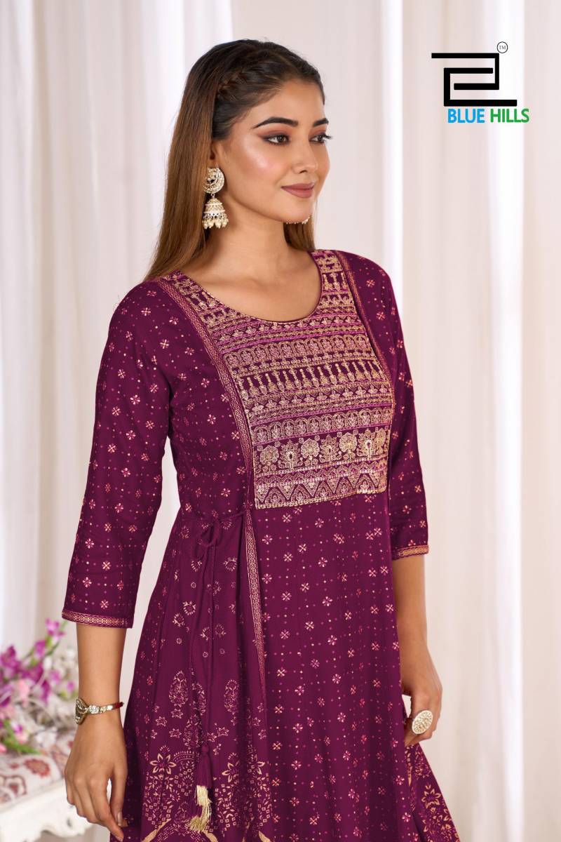 Blue Hills Sreeleela Designer Anarkali Long Kurti Collection