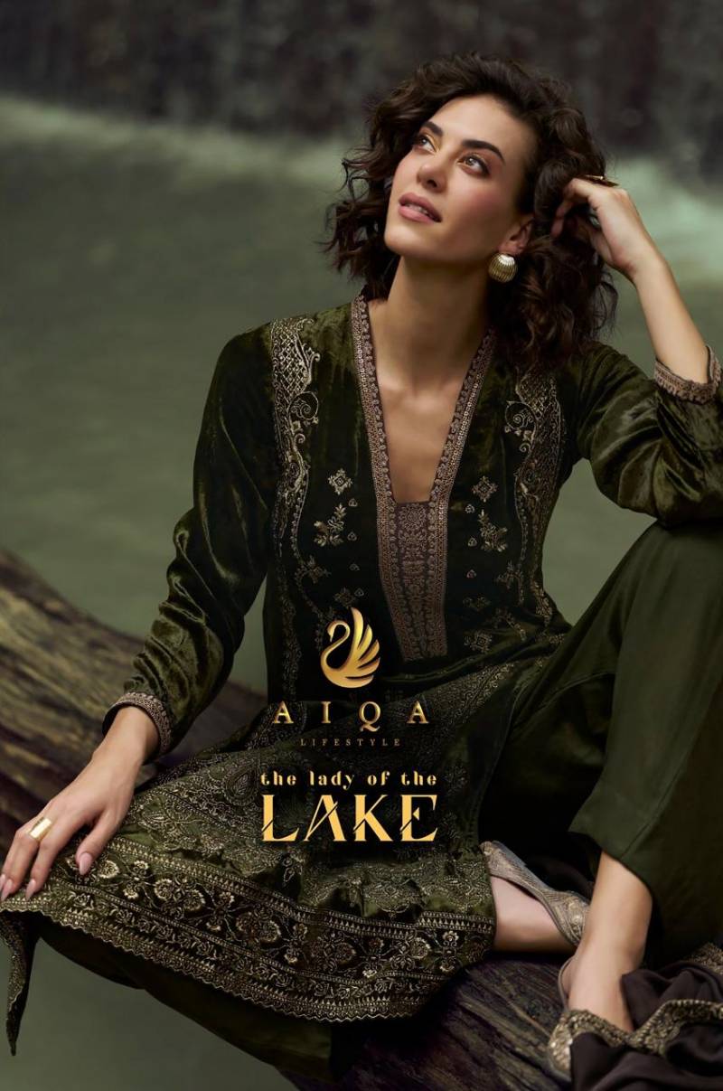 Aiqa The Lady Of The Lake Exclusive Velvet Designer Salwar Suit