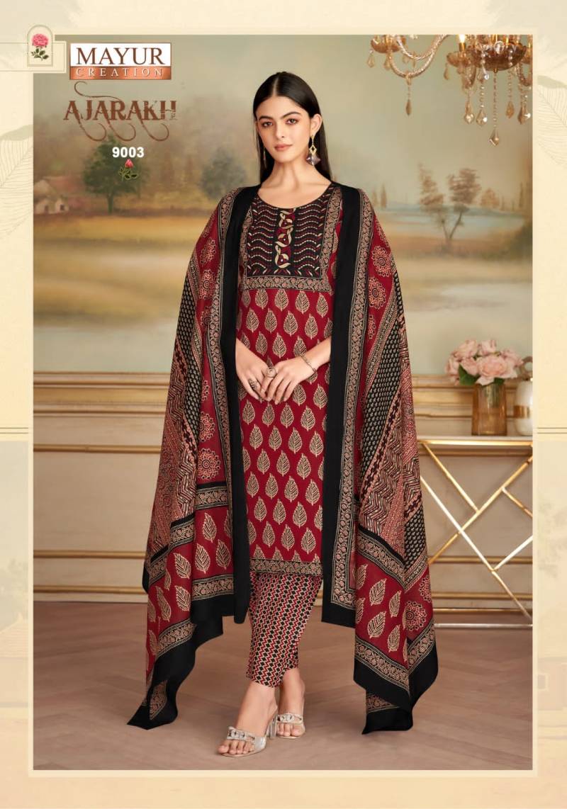 Mayur Ajarakh Vol 9 Printed Cotton Readymade Dress Collection