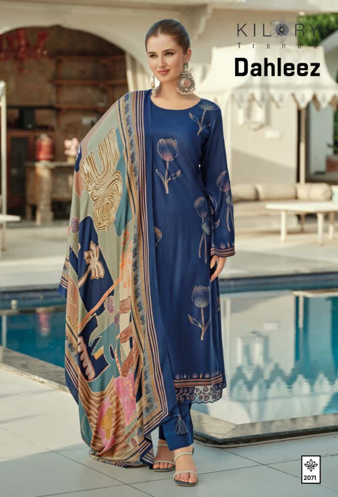 Kilory Dahleez Viscose Pashmina Printed Readymade Salwar Suits Collection