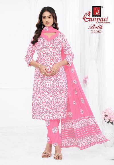 Ganpati Batik Vol 12 Pure Cotton Batik Readymade Dress Collection