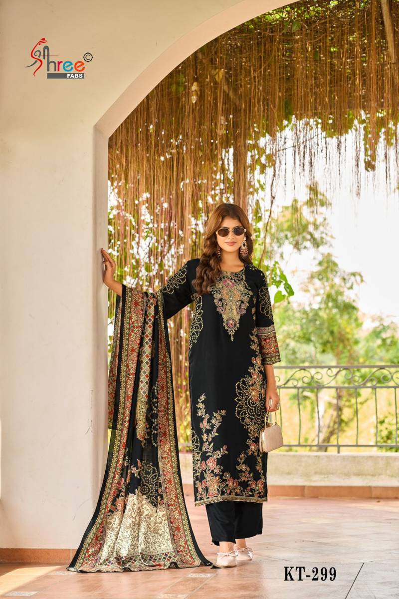 Shree Kt 299 Viscose Maslin Designer Salwar Kameez Collection