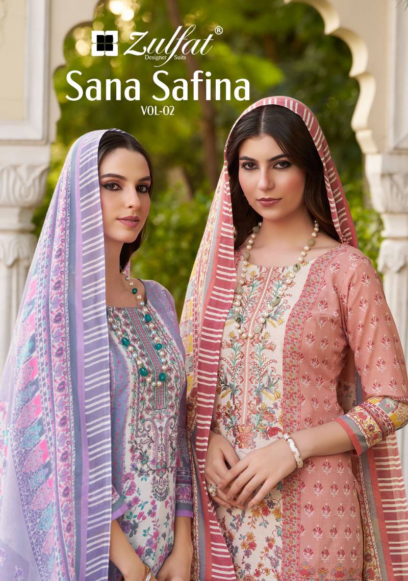 Zulfat Sana Safina Vol 2 Exclusive Cotton Dress Material Collection