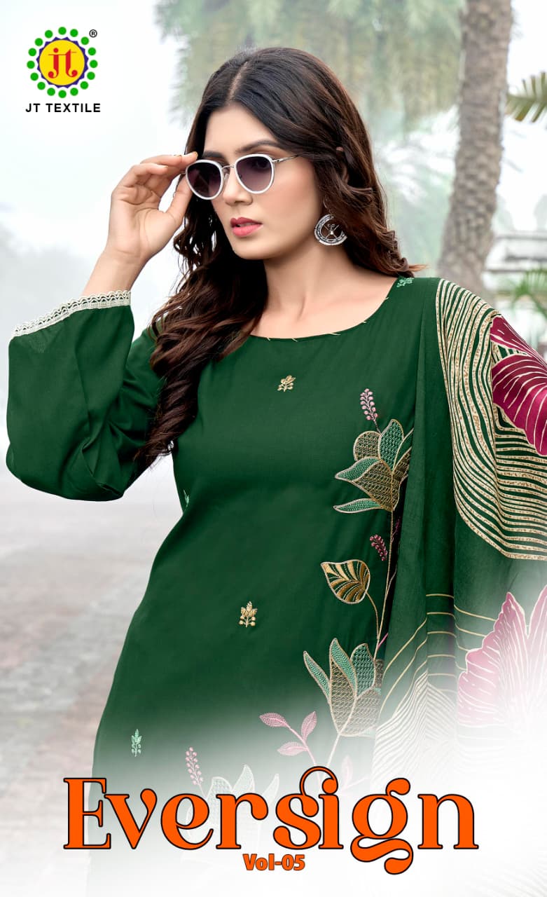 Jt Eversign Vol 5 Coding Designer Dress Material Collection