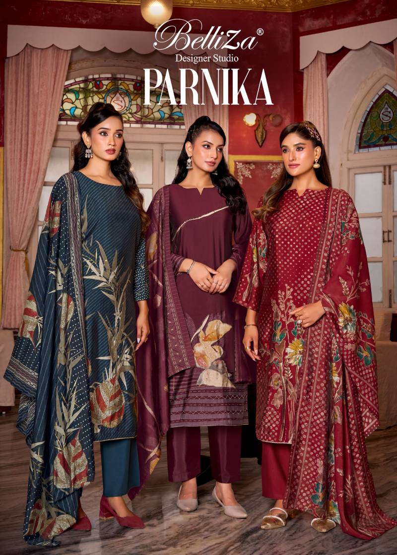 Belliza Parnika Vol 2 Viscose Designer Printed Dress Material Collection