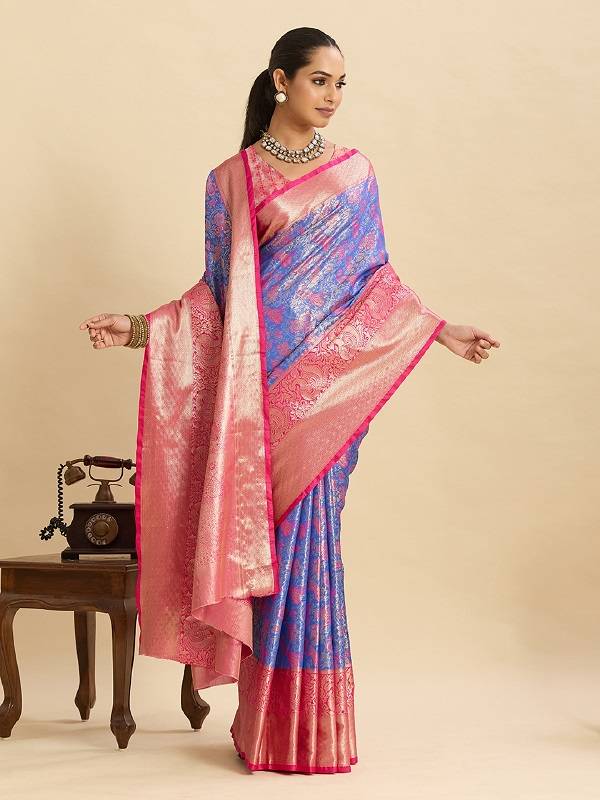 Maahi 203 Worked Premium Kanjivaram Silk Saree Collection