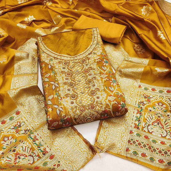 Navya Suit 171 Handworked Jacquard Silk Designer Dress Material Collection