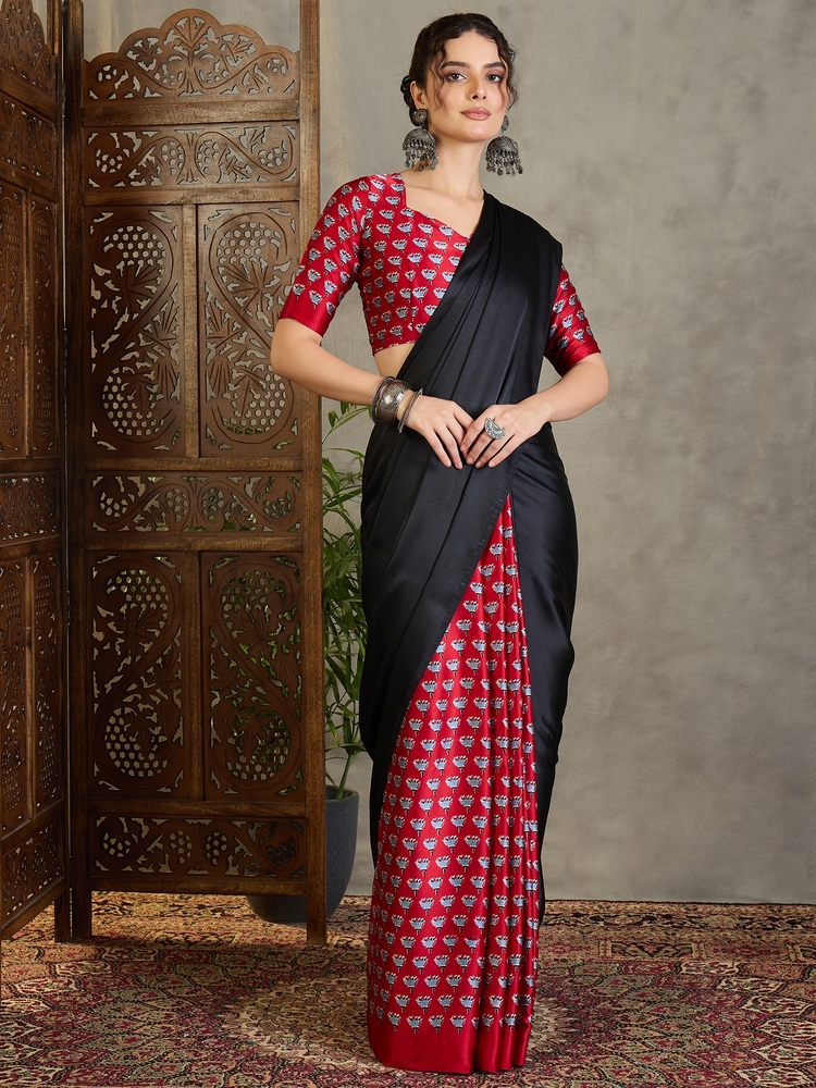 Lux Vol 17 Modal Daily Wear Printed Ajrakh Saree Collection