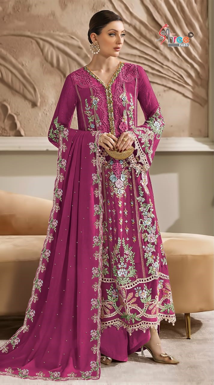 Shree Sf 5538 D To G Khatli Work Pakistani Salwar Suits Collection