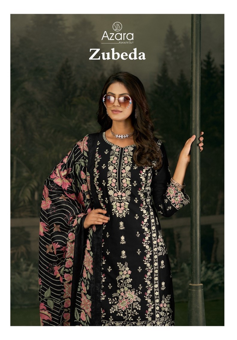 Radhika Azara Zubeda Lawn Cotton Designer Dress Material Collection