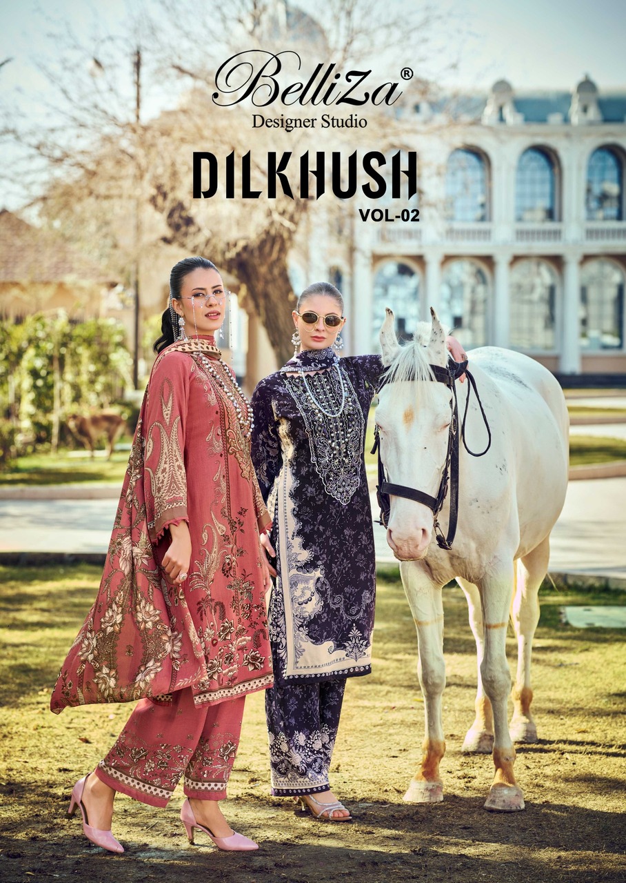 Belliza Dilkhush Vol 2 Exclusive Designer Dress Material Set