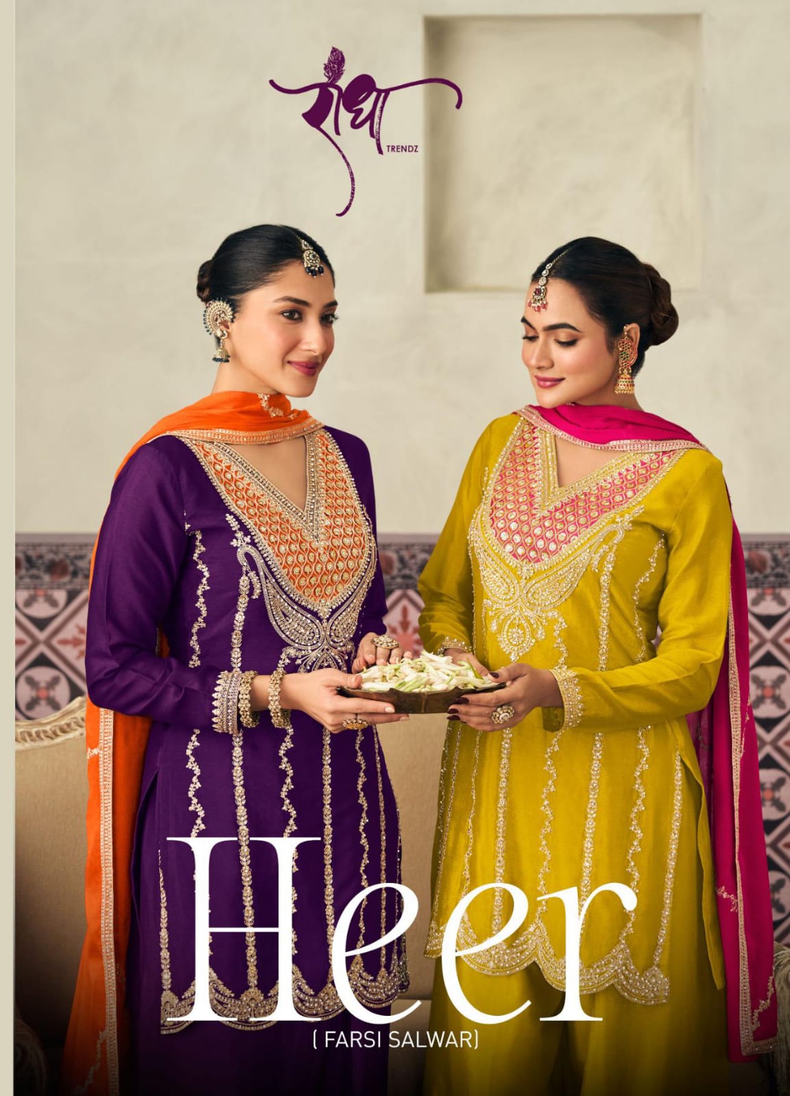 Radha Heer Chinon With Embroidery Work Salwar Kameez