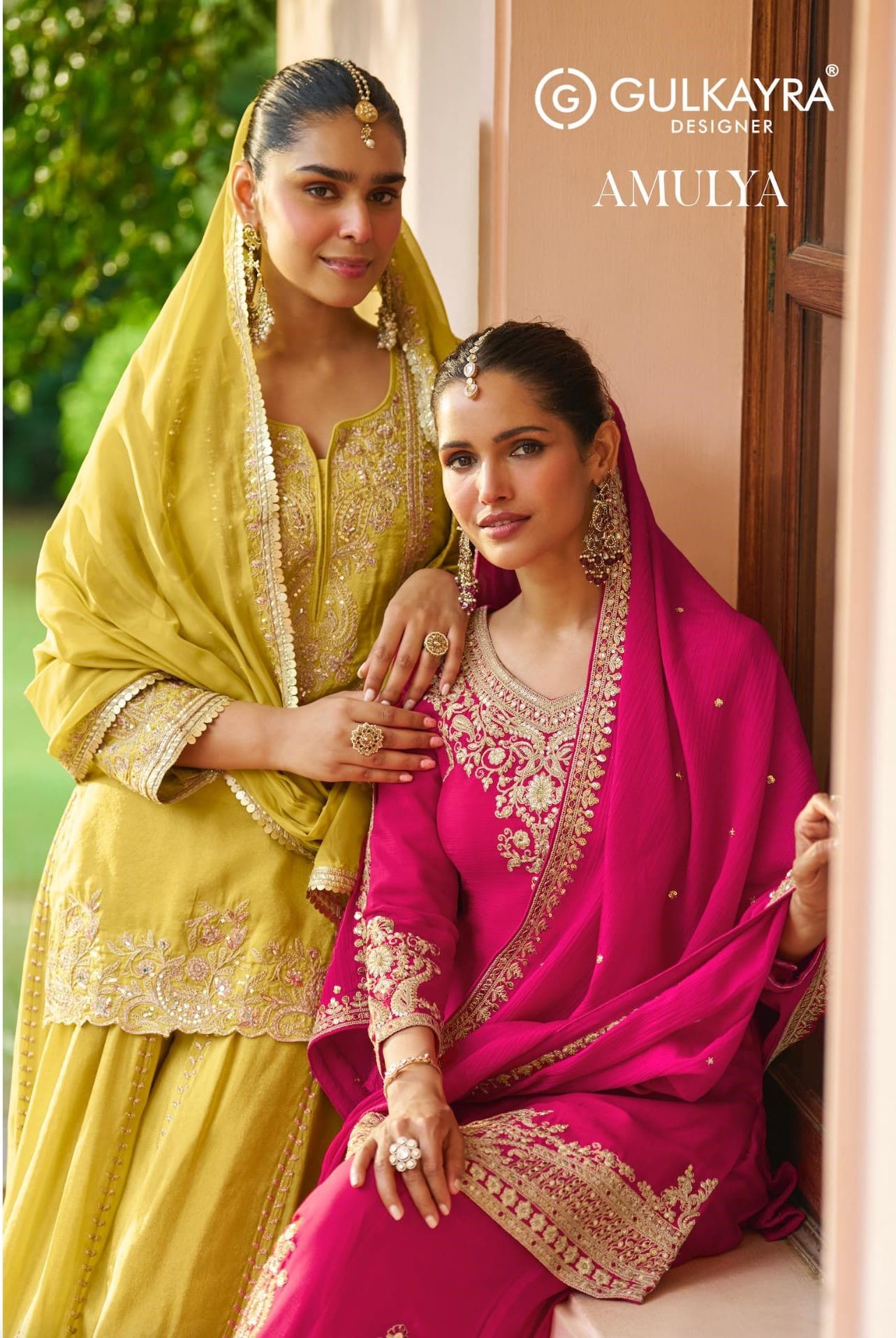 Gulkayra Amulya Embroidery Work Salwar Palazzo Set With Dupatta