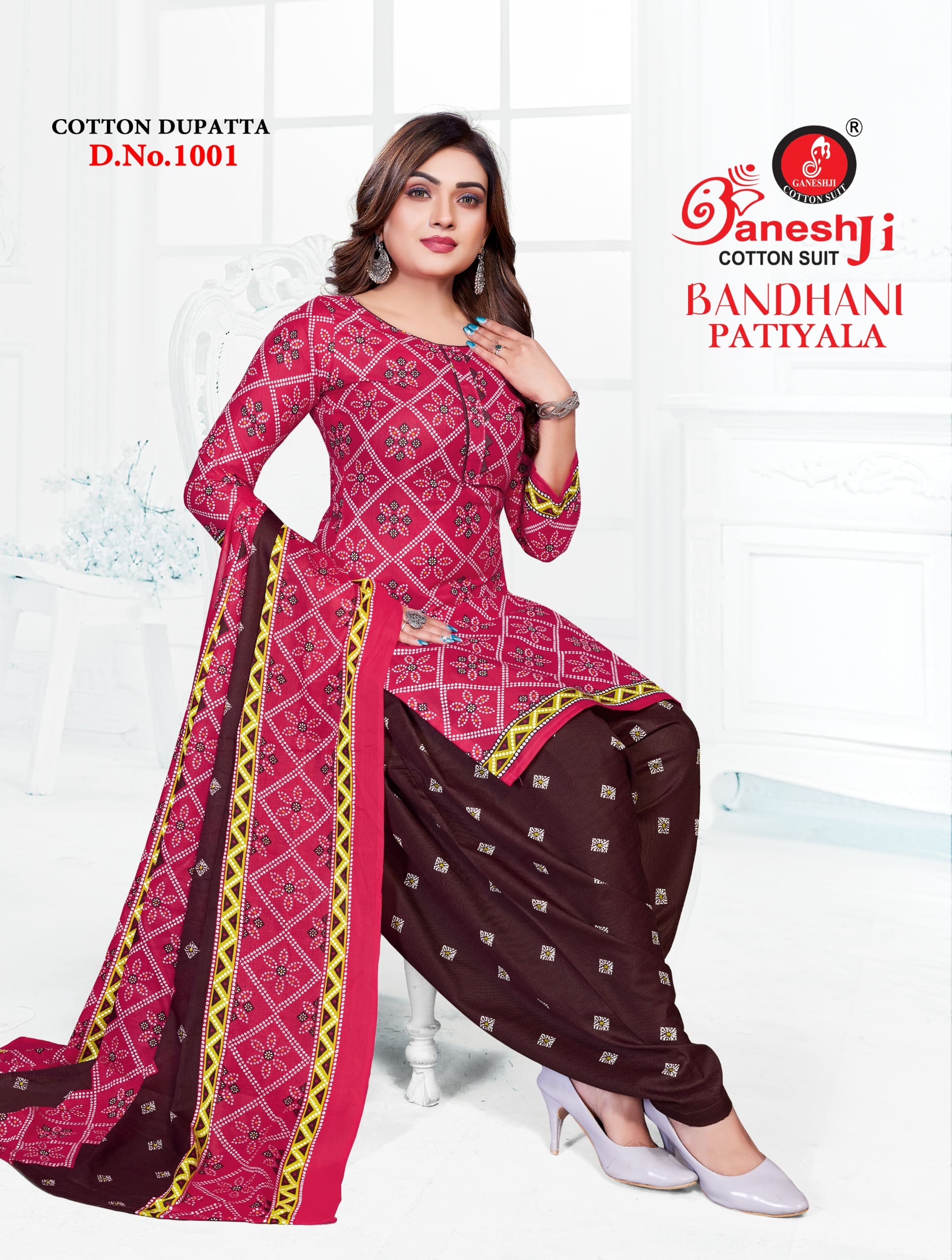 Ganeshji Bandhani Patiyala Vol 1 Patiyala Dress Material Collection