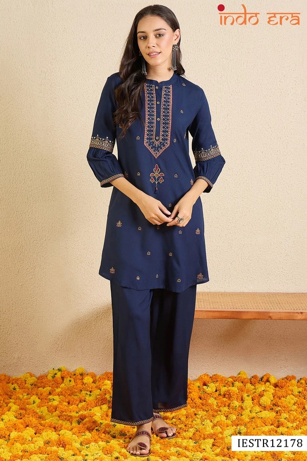Indo Era 2598 Embroidery Co Ord Set Collection