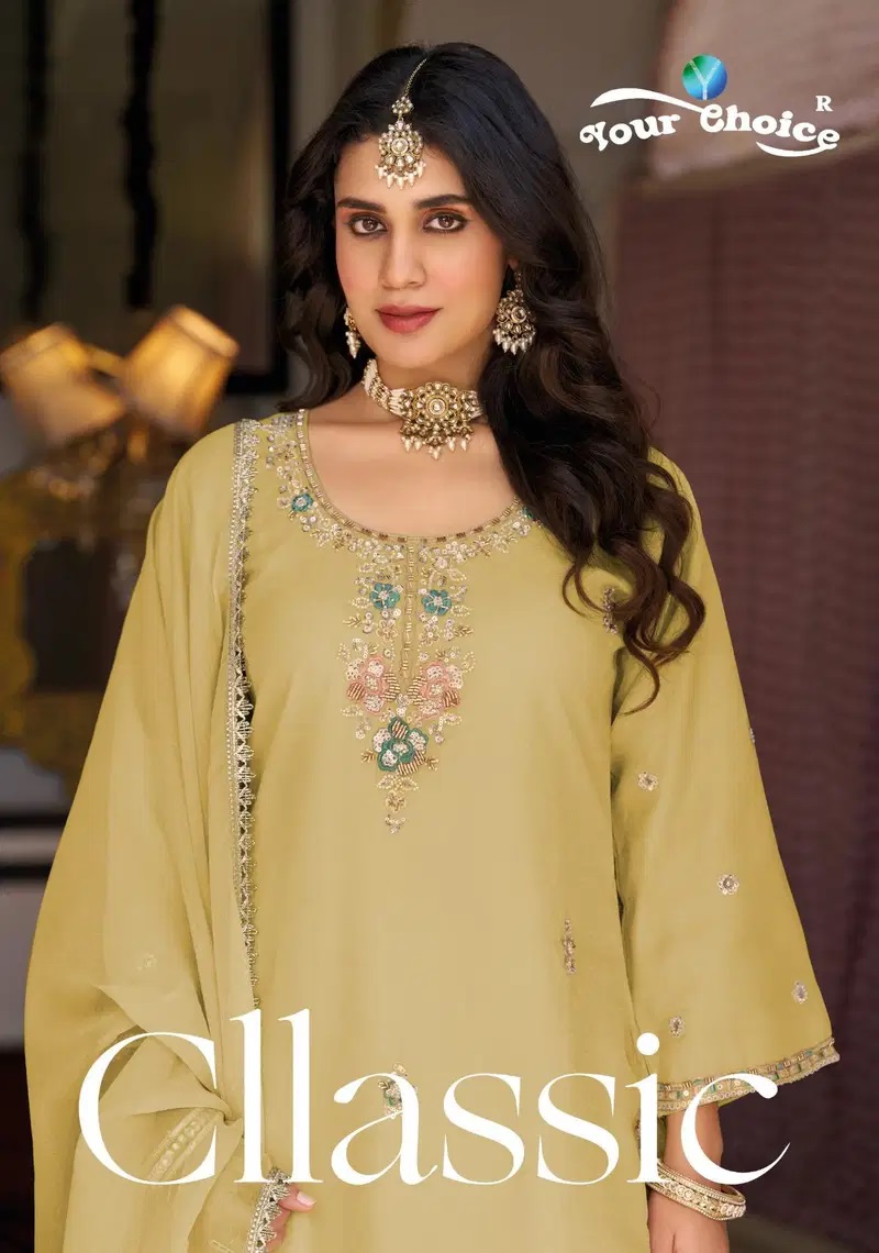 Your Choice Cllassic Rose Gold Exclusive Designer Salwar Kameez
