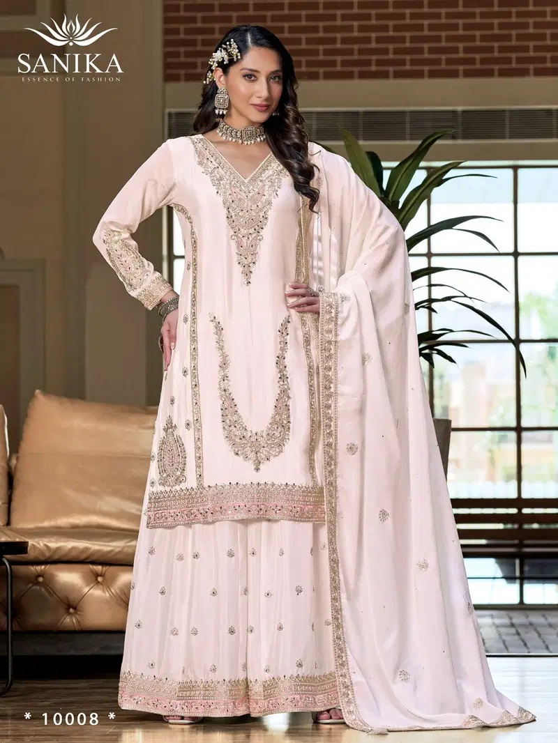 Sanika Kalki Chinnon Silk Eid Special Salwar Suits Collection
