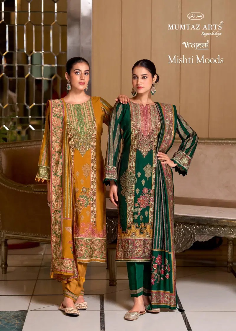 Mumtaz Mishti Moods Viscose Digital Print Dress Material Collection
